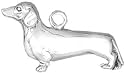 Dachshund Sterling Silver Charm