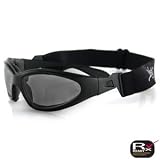 Bobster Action Eyewear GX Sunglasses, Black Frame, Smoke Anti-Fog Lens