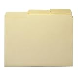 Smead Folder, Legal, 100% Recycled, 11 Point, 1/3 Cut Tab, Manila, 100 per Box (15339)