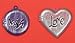 Around The Block Journaling Metal Embellishments-Lockets Wish/Love JME-00014, 3 Item(s)/Order