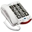 Ameriphone JV35 Phone with 37-dB Amplification, Braille Characters and Talk Back (White)