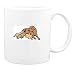 Mug with mother, dog, nursing, brown, litter, puppy