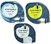 LETRATAG - S0747170 cartridge three pack: black/white textile, black/yellow plastic and black/white paper Image