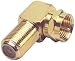 Gold F Right Angle Adapter