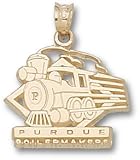 Purdue Boilermakers Solid 10K Gold Train Pendant