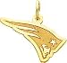 14K Gold NFL New England Patriots Logo Charm
