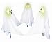 3 Ghost Markers Color Change Halloween Yard Decor Prop
