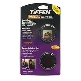 Tiffen 52DETP-STP 52mm Digital Essential Filters Twin Pack: Protective Clear Filter and Circular Polarizer Filter