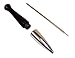 Desktop Tire & Rim Pen Holder with Free Standing Nickel Plated Black Ink Pen (Blue Ink).