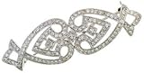 14K White Gold Diamond Brooch