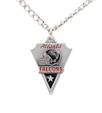 Atlanta Falcons Chain Necklace & Pewter Pendant - NFL Football Fan Shop Sports Team Merchandise