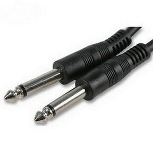 GUITAR LEAD - 1m / 1 Metre (Short) - 6.35mm Audio 