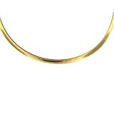 .925 Silver/14k Gold Reversible Omega Necklace