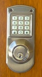 Electronic Keyless Deadbolt System - Antique Brass #419