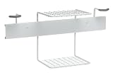 Racor GR-2R Golf Storage Rack with Shelf, White
