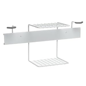 Racor Pro GR-2R Golf Storage Rack with Shelf, White