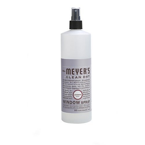 Mrs. Meyer's Clean Day Window Spray, Lavender, Case of 6 - 20 Ounce Bottles (120 Ounces)