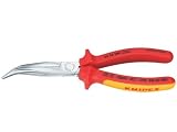 Review Knipex 124770 / Knipex 26 26 200 Sb Bent Snipe Nose Pliers Vde