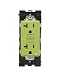 Leviton Renu Tamper-Resistant GFCI Outlet REG20-GS, 20A-125VAC, in Granny Smith Apple