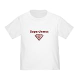 Personalized SuperJames James Superman Hero Baby Infant Toddler Kids Shirt - Birthday Collection