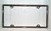 Black Glitter Plastic License Plate Frame