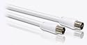Philips SWV 2516 T/10 PAL Audio-/Video-Koaxialkabel (Stecker-Buchse) 1,5 m wei&szlig;