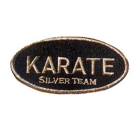 Karate Silver Team Patch