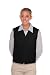 Choir Uniforms - DayStar 742 Two Pocket Unisex Uniform Vest - Medium - Black