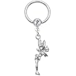Clear Gem Fairy Dangle Captive Ring