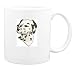 Mug with head, dog, dalmatian, face, canine