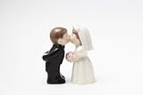 Bride Groom Kissing Magnetic Pepper Set
