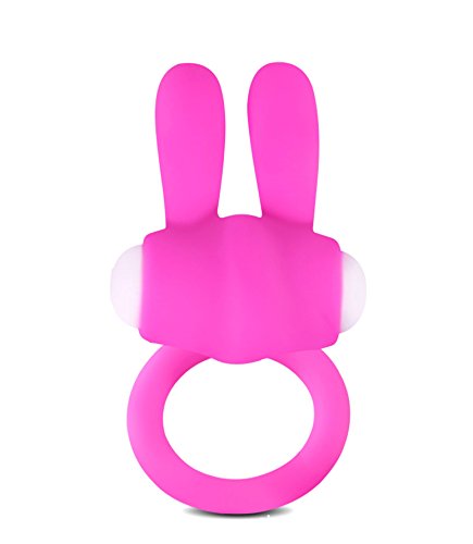 ZIOOER Fetish Penis Ring Vibrating Mini Silicone Rabbit Cock Ring Stimulator Sex Toy