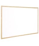 MOB Whiteboard Magnettafel - 90x60cm - für Wohnung und Büro, magnetisch, mit Holzrahmen