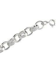Sterling Silver Cubic Zirconia Bracelet by US Gems