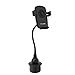 G-Cord Extra Long Arm Adjustable Automobile Cup Holder Mount (Black)
