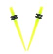 Acrylic Neon Taper - Green - 10G - Sold as a Pair