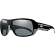 Smith Optics Vanguard Premium Lifestyle Polarized Sports Sunglasses/Eyewear w/ Free B&F Heart Sticker Bundle - Black/Gray