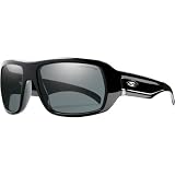 Smith Optics Vanguard Premium Lifestyle Polarized Sports Sunglasses/Eyewear w/ Free B&F Heart Sticker Bundle - Black/Gray / Size 63-18-125