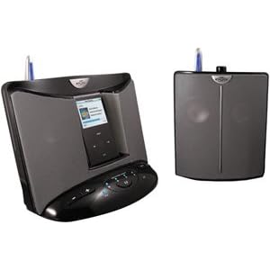 EOS 100T1R Wireless Audio System with Universal iPod Docking Base and Remote Speaker