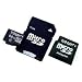 TOPRAM 8GB microSD microSDHC Memory Card with 2 Adapter - TRmicroSD8G2A