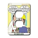 Rich Diesslins Funny KNOTS Scouting Cartoons - Be Prepared - Engineering - Light Switch Covers - 2 plug outlet cover