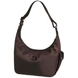 Longchamp Planetes Side Pocket Hobo Bag, Ebony Croc