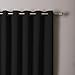 Best Home Fashion Wide Width Thermal Insulated Blackout Curtain - Antique Bronze Grommet Top - Black - 100