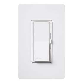 Lutron DVWCL-153PH-WH Diva Dimmable CFL/LED Dimmer with Wallplate, White
