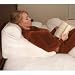 Memory Foam Wedge Pillow - Multifunctional (White) (11"H x 24"W x 21"D)