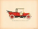 Rolls Royce, 1907 HIGH QUALITY CANVAS Print With Light Added BRUSHSTROKES Unknown 13x10