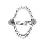 Sterling Silver Open Sculpted O Ring