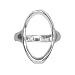 Sterling Silver Open Sculpted O Ring