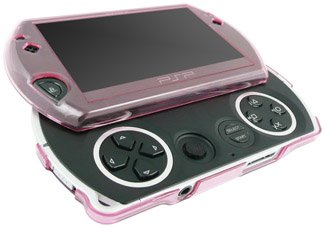GreyMobiles Pink Crystal Hard Skin Case For Sony PSP GO 16GB WITH SCREEN PROTECTOR