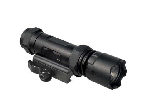  UTG Combat 26mm IRB LED Flashlight with Interchangeable QD Mounting Deck, Black 